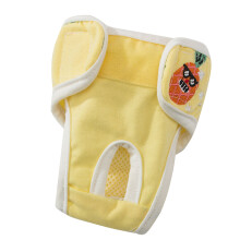Pantaloni fisiologici per cani, motivo ananas, taglia S