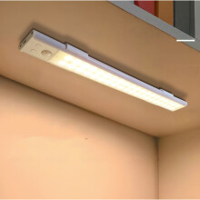 Wiederaufladbare LED-Bewegungsmelder-Leiste — 3-Farben dimmbar, magnetische bohrfreie Montage White 50 cm