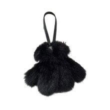 Pluche poppenkleding hanger sleutelhanger decoratieve-Zwart