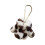Decoratieve sleutelhouder pluche pop hanger-Witte luipaardprint 1