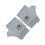 Rechargeable Heated Gloves Temperature Adjustable Half-Grey 1