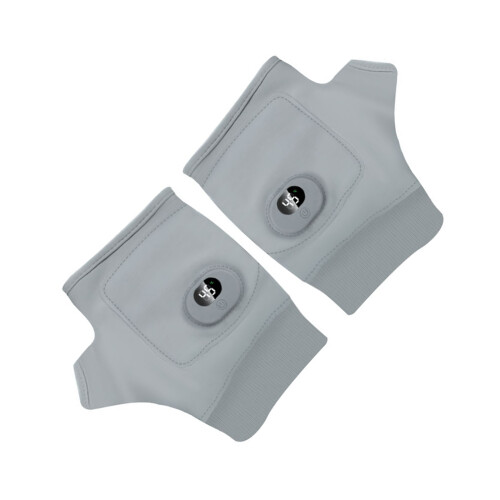 Rechargeable Heated Gloves Temperature Adjustable Half-Grey