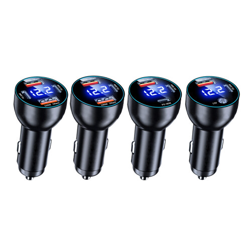 Chargeur de voiture en aluminium résistant d'USB 100W-2USB 2PD 1