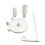 Sewing Machine Threader Plastic Sewing Thread Spool Stand-White 1