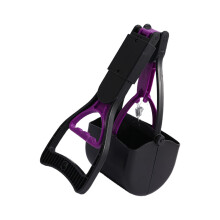 Comfortabele handgreep Gevouwen huisdierafvalschepje 45 cm-Paars
