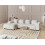 Beliani Corner Sofa 4 Seater LUNGO Boucle White Right Hand 2