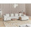 Beliani Corner Sofa 4 Seater LUNGO Boucle White Left Hand 2