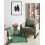Beliani Armchair VIND Corduroy Green 2