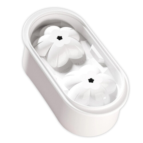 Unique Rose Ice Container For Cold Beverages And DIY-White