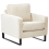Beliani Armchair VIND Corduroy Light Beige 5