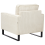 Beliani Armchair VIND Corduroy Light Beige 2