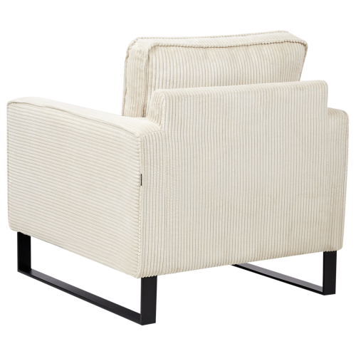Beliani Armchair VIND Corduroy Light Beige 1