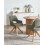 Beliani Dining Chair Swivel MORAVIA Boucle Green 2
