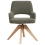 Beliani Dining Chair Swivel MORAVIA Boucle Green 5