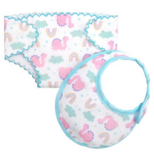 (Blue/1pcs) Doll Diaper Waterproof Bib Apron Suitable For 14-18 Inch Doll Accessories Four Colors Cross-Border Accessories