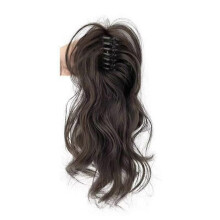 Natural Curly Half Ponytail Wig Female Hair Wig with Claw Clip
