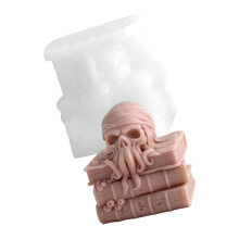 Skull Octopuses Silicone Mould For Halloween DIY Candle-5663
