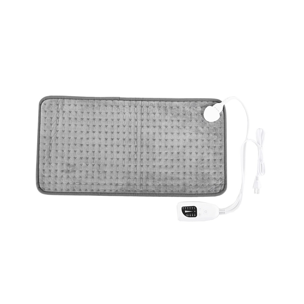 Stoyotu Soft Washable Thermal Electric Heating Pad Blanket For Shoulder Legs Feet Hands Abdomen Winter Warming Heated Mat 6 Levels Gray