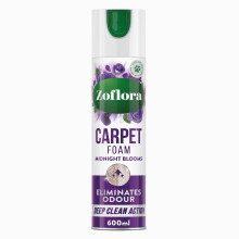Zoflora Midnight Blooms Carpet Freshener & Care Foam, 1 x 600ml, Carpet Cleaner, Stain Remover Foam