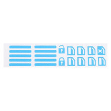 Luminous Blue Vehicle Car Interior Window Door Switch Sticker Ca r Accessories