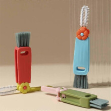 Cleaning Brush,3 in 1 Cup Lid Cleaning Brush, Crevice Cleaning Brush for Bottle Tight Spaces Cup, 3 in 1 Multifunctional Cleaning Brush