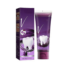 V 34 Color Corrector Purple Toothpaste Teeth Remove Plaque Fresh-Breath