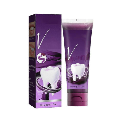 V 34 Color Corrector Purple Toothpaste Teeth Remove Plaque Fresh-Breath