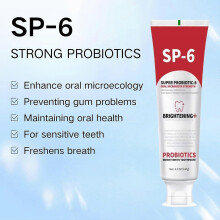 SP-6 Probiotic Whitening Toothpaste, for Teeth Whitening and Gum Health, Enhanced Formula