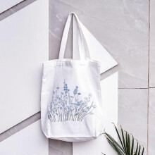 DIY Embroidery Kit for Beginners: Bamboo Hoop, Iron-On Patterns, Needles, Tote Bag & 15-Color Cotton Threads