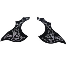 2Pcs Guitar Pickguard Anti-Scratch Guard Plate Self-Adhesive Pick Guard Sticker for Acoustic Guitar Parts