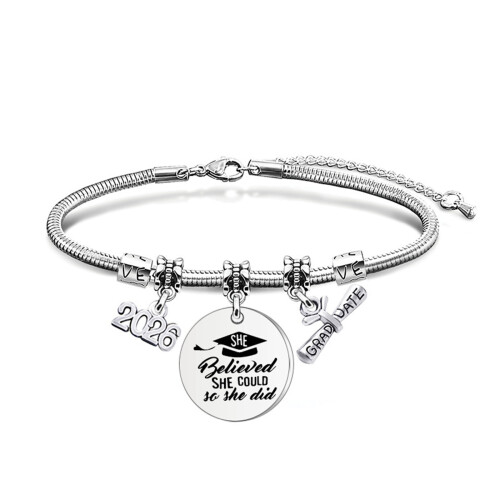 Versatile Stainless Steel Handmade Wrist Bangle-18 Silver