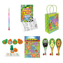 New Jungle themed 12 Party Bags with Fillers