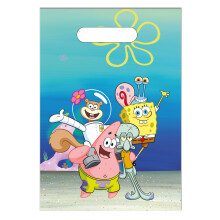 SpongeBob Plastic Party Loot Bags (pack of 6)
