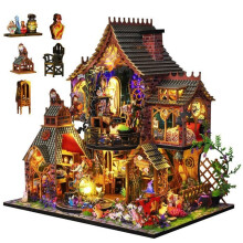 DIY Wooden Miniature House Kit to Assemble – Creative Miniature Model, Craft Decoration, Gift for Adults and Teenagers
