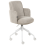 Beliani Office Chair DRYDEN Corduroy Taupe 5