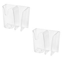 Pack Of 2 Plastic Toothbrush Holders With Drainage Holes For