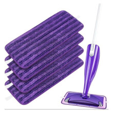 4 Replacement Reusable Washable Cleaning Cloths for Swiffer WetJet Spray Mops - Microfiber - Machine Washable