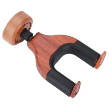 Wall mount for wooden guitar - V GEBY - Gravity sensor locking - Red wood