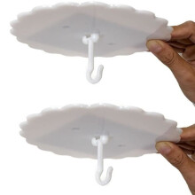 Ceiling mosquito net hooks - Pack of 2 - White - Easy to install