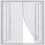 Magnetic Mosquito Net - 120x120cm - Ultra Fine Mesh - Automatic Closure - White 1