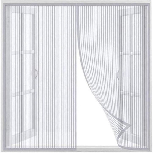 Magnetic Mosquito Net - 120x120cm - Ultra Fine Mesh - Automatic Closure - White