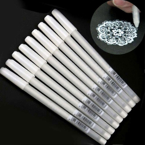 0.8mm White Paint Marker Pen - High Light Drawing Pen for Artists