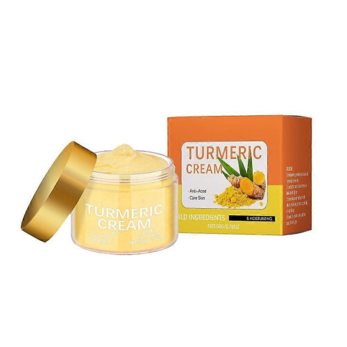 Turmeric Brightening Cream Fade Dark Spots Remove Pigmentation Smooth Fine Lines