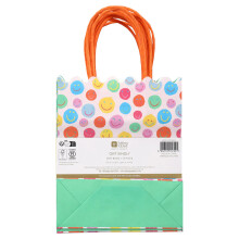 Smiley Face Paper Gift Bags - 8 Pack