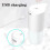 350ML Automatic Touchless Soap Dispenser USB Charging Smart Infrared Sensor Foam Machine - White 1