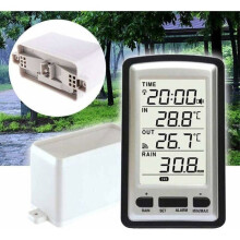 Electronic Rain Gauge, Portable Wireless Rain Gauge, High Precision Radio Controlled Digital Rain Gauge Measuring Tool
