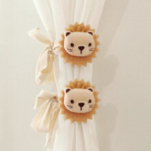Cartoon Animal Shaped Curtain Tiebacks for Bedroom, Office, and Bedroom Window Decoration