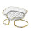 Soap dish - Draining soap dish made of PS material - Single layer - Transparent 1