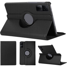 Rotating Case for Xiaomi Redmi Pad SE Tablet Protective Cover with Auto Wake Rotating Case Black