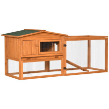 Jaula para animales pequeños, caseta para animales pequeños, casa para animales pequeños con techo de asfalto, madera de abeto